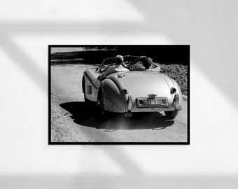 Drive Forever (poster western, photographie en noir et blanc, impression de voiture vintage, décoration d'intérieur, téléchargement numérique)
