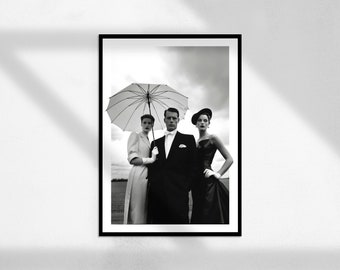Harmony of Three (impression The Daily, affiche féministe, art mural noir et blanc, impression de mode, art mural, décoration de chambre)