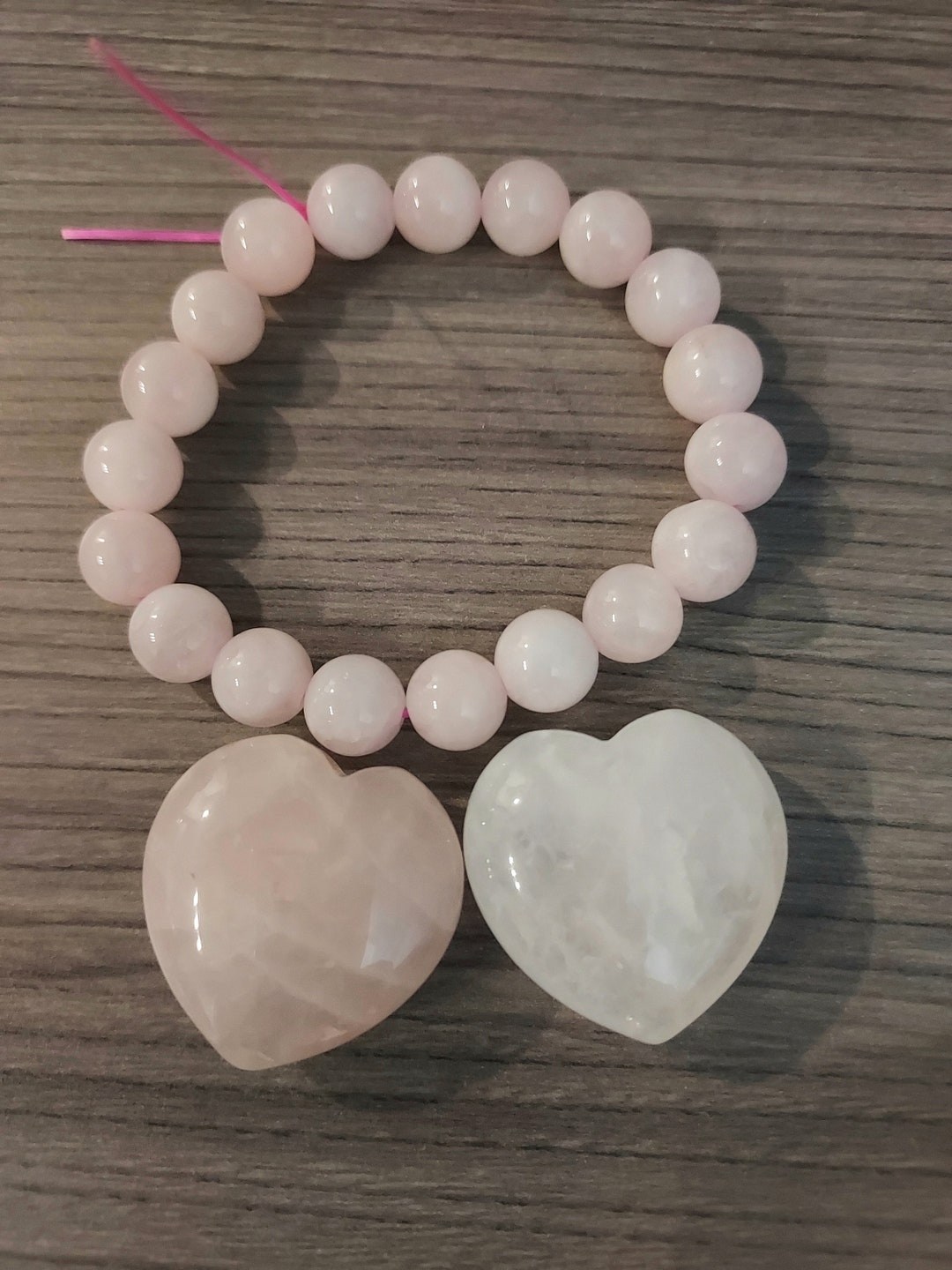 Rose / Clear Quartz Love Bundle With Bracelet Etsy