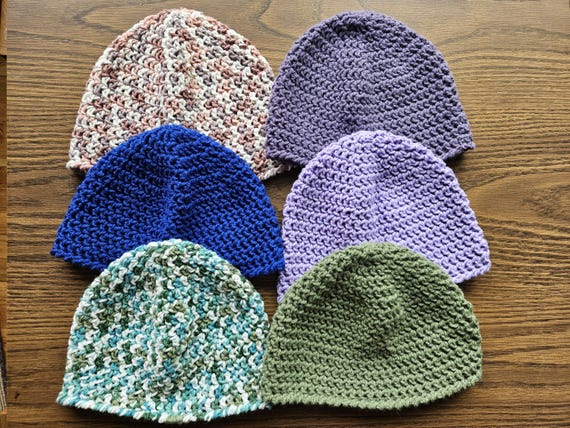 Classic Crochet Beanie | Unisex Handmade Soft Hat for Men and Women | Chemo Friendly