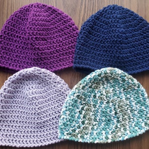 Classic Crochet Beanie | Unisex Handmade Soft Hat for Men and Women | Chemo Friendly