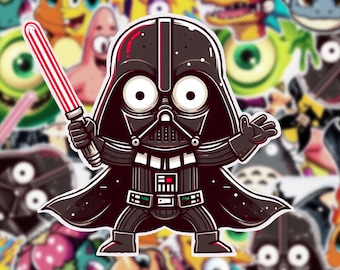 Darth Vader Sticker | Water Resistant | Matte Laminate