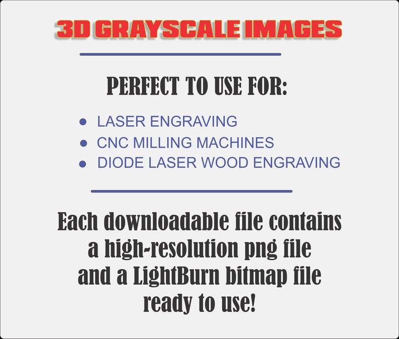 Laser Engrave File 3D Illusion PNG For Engraving Glowforge Design For Laser PNG Burn Digital File Wolf Art Files Tiger Art zdjęcie 4