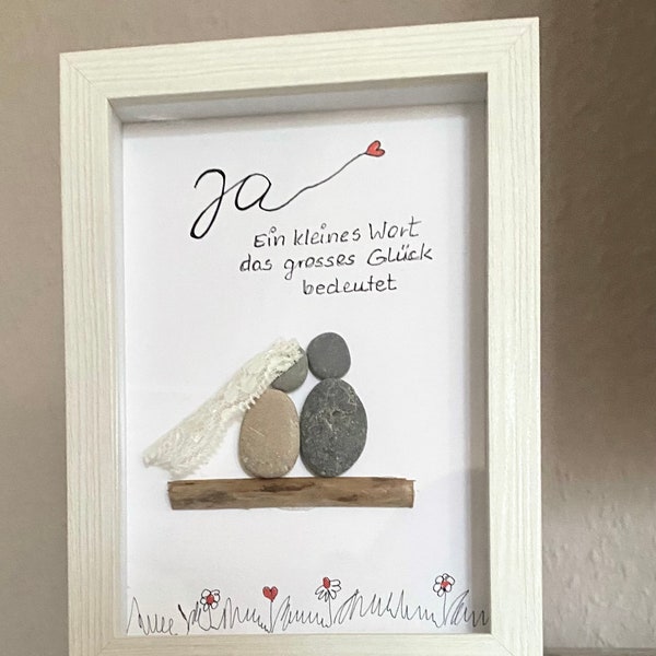 Steinbild hochzeit Etsy.de