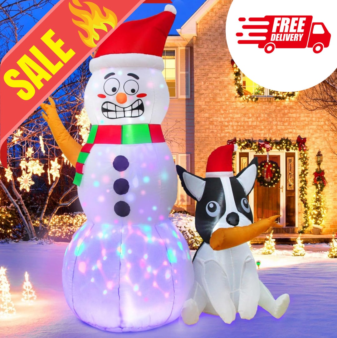 6ft Christmas Inflatables Outdoor Decorations Funny Etsy