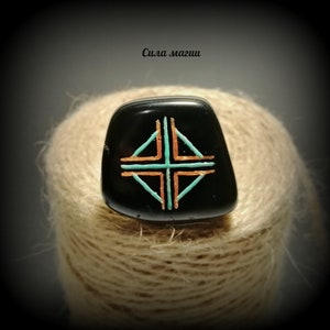 Obsidian talisman &quot;Universal Good&quot; Luck Money Happiness Love Magic Stone Bag Powerful Words Strong amulet black sign Fondness rich pocket