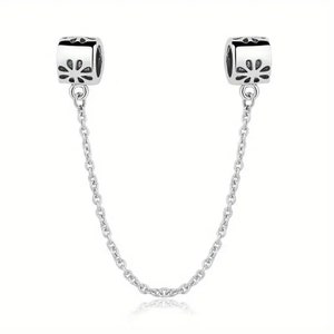 Lock & Link Charm, Immortal Bracelet Charm, Lock Charm For Bracelet