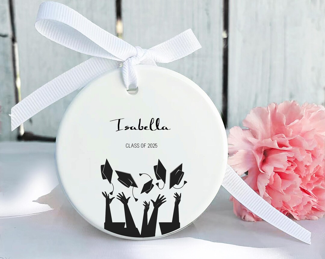 Personalized Graduation Ceramic Ornament: Class of 2025 Keepsake Gift ...
