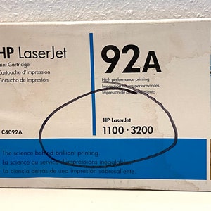 HP 92A LaserJet トナーカートリッジ - ブラック (C4092A) - 純正新品