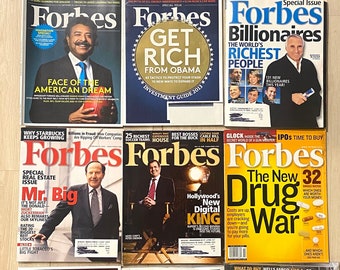 Lot: 12 Forbes Magazine Vintage 2005-2013