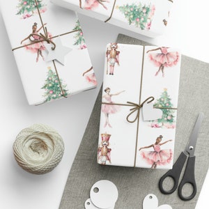 Custom Nutcracker Ballet Christmas Wrapping Paper Roll / Sheets