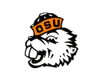 Benny the Beaver - Black and Orange Vinyl Decal