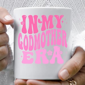 Mug À l'époque de ma marraine, cadeau personnalisé pour marraine, cadeau de baptême, cadeau pour ma marraine, cadeau pour mère, cadeau tasse à thé