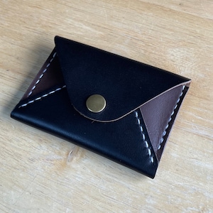 Monedero de monedas - Monedero de tarjeta de crédito - Monedero de sobre - Monedero minimalista de 2 bolsillos