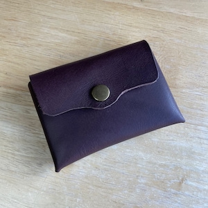 Cartera de tarjeta minimalista sin costuras con correa de efectivo - Titular de la tarjeta de visita - Cartera pequeña