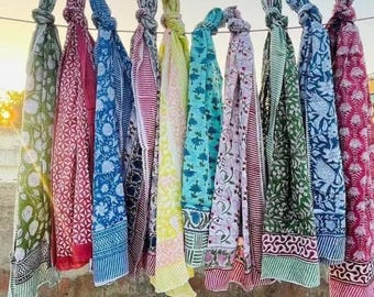 Letni szalik, bawełniany sarong z nadrukiem ręcznym, plażowy pareo, hurtowa partia dużych sarongów, okrycie wierzchnie, szalik boho z nadrukiem kwiatowym
