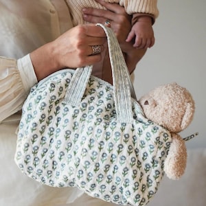 Große Baumwolle Gesteppte Reisetasche Schultertasche Weekender Tasche Für Frauen Boho Overnight Bag Block Print Reisetasche Valentinstag Geschenk Für Sie