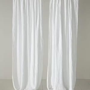 Cotton Curtains, 2 Panels Curtains, Window Curtains, Room Darkening Drapes, Curtains for Bedroom, Curtains for Living Room, Curtain Set of 2