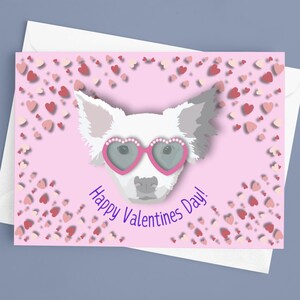 Schattige hond Valentijnsdag kaart 30/10/50 verpakking met enveloppen voor puppyliefhebber, leuke gepersonaliseerde kaart voor vrouw of echtgenoot, dierenarts techneut of hondentrainer