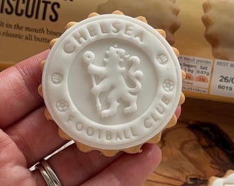 Football Club Biscuit Stamp – Custom 3D Printed Fondant Embosser