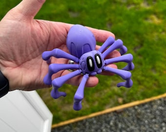 3D Printed Articulated Spider: Halloween Decor, Fidget Toy