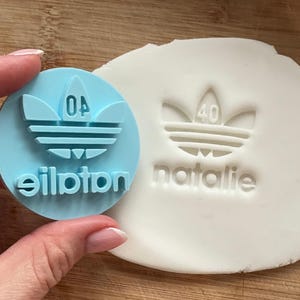 Personalized Logo Biscuit Stamp - Custom 3D Printed Fondant Embosser