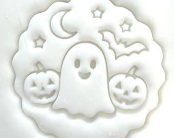 Halloween Biscuit Stamp | Spooky Fondant Embosser | M&S All Butter Biscuit Stamp | Halloween Cookie Stamp | 3D Printed Baking Stamp
