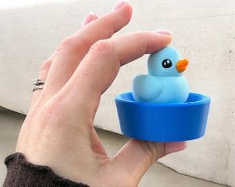 3D Printed Clicker Duck Fidget Toy | Desk Sensory Gift