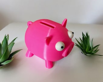 3D Printed Large Piggy Bank: Collectable Money Box