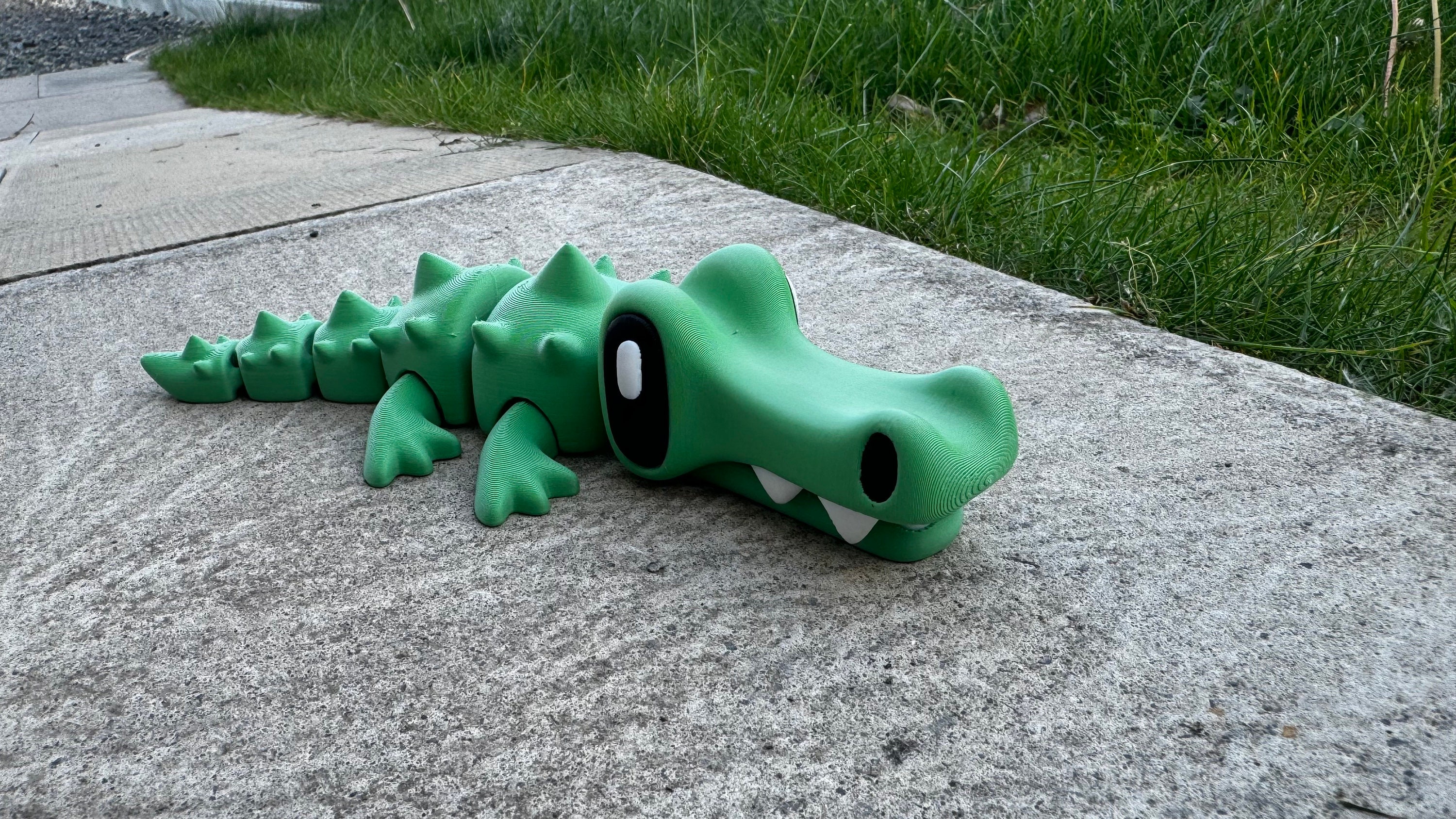 Articulated Flexi Crocodile | 3D Printed Fidget Toy | Flexible