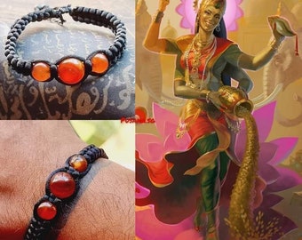 Wealth Fetching Hyper Rare Easal Akik Suleimani Hijir(Solomon)Mustika Stone Bracelet(Gelang)Dewi Of Fortune, Khodam Sri Lakshmi Fortuna Jinn