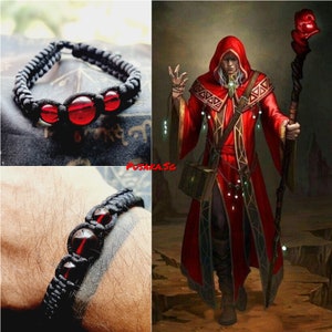 Special Edition Powerful Red Djinn Khodam Dewa  King Uari Gemstone Mustika Gelang (Bracelet) Believed For Immense Multi-Purpose Abilities