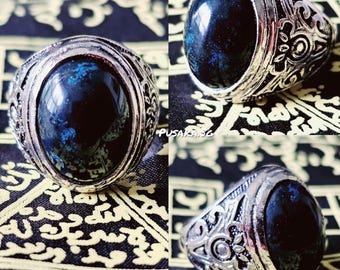 Rare Metaphysical Energy Badar Besi Sukabumi (Iron) Khodam Stone Ring Mustika, known to enhance a wide range spiritual abilities & many more