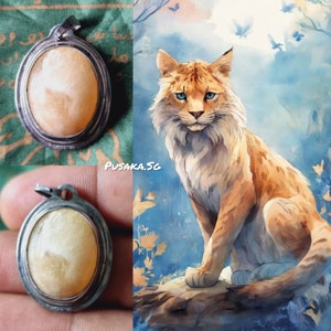 Angelic Civet Cat Khodam Djinn Stone Pendant: A Divine Force for Attraction, Amplification, and Magnetism of Luck, Relationships, and Wealth