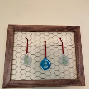 Sea Glass Christmas Ornaments