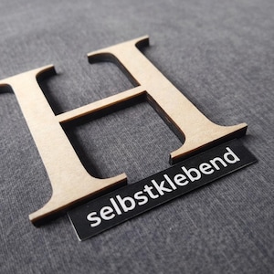 self-adhesive Wood Letters | 3-40 cm | 20 Fonts | Various Sizes | Craft & Paint