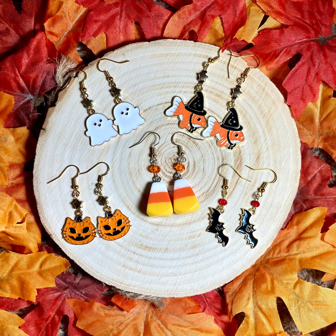 Spooky Halloween Dangle Earrings - Etsy