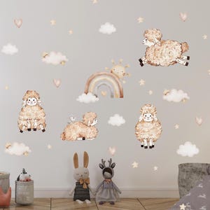 Sheep Wall stickers - Boho Sheep wall decals
