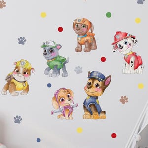 Puppy Wall Decals - Dog wall Stickers for kids