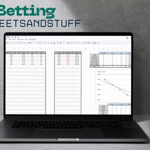 Player Prop Sports Betting Finance Spread Sheet v1.1
