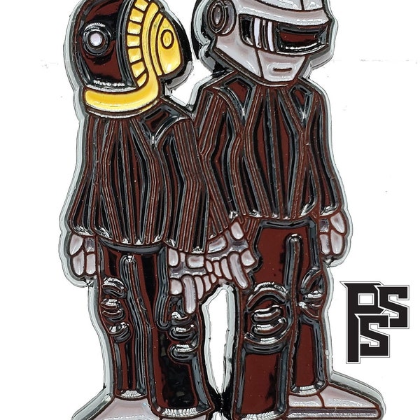 Mini Daft Punk (Black) Lapel Pin