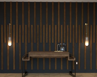 Accent Feature Wall Design and Installation Build Guide | Modern Slat Wall DIY Plans | 1FT-20FT | Bespoke Wall | Print + Downloadable Guide