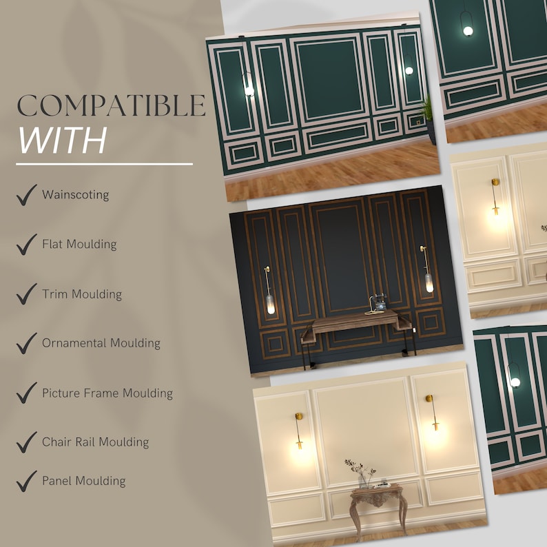 ULTIMATE DIY Guide to 2 Panel Wainscoting Wall Moulding Panel, Over 500 ...