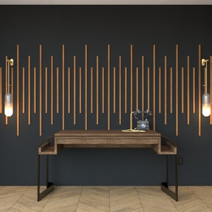 Simple Sound Wave Accent Feature Wall Design and Installation Build Guide | Modern Slat Wall DIY Plans | Printable Downloadable Guide
