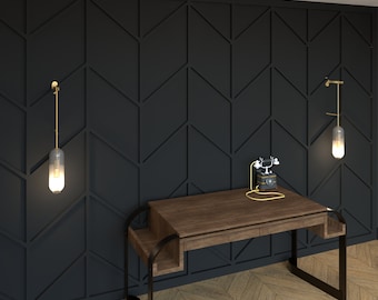 Accent Wall Moulding Design and Installation Build Plan | Chevron Wall Design Layout | 10 SIZES | Feature Wall Art | PDF Instant Download