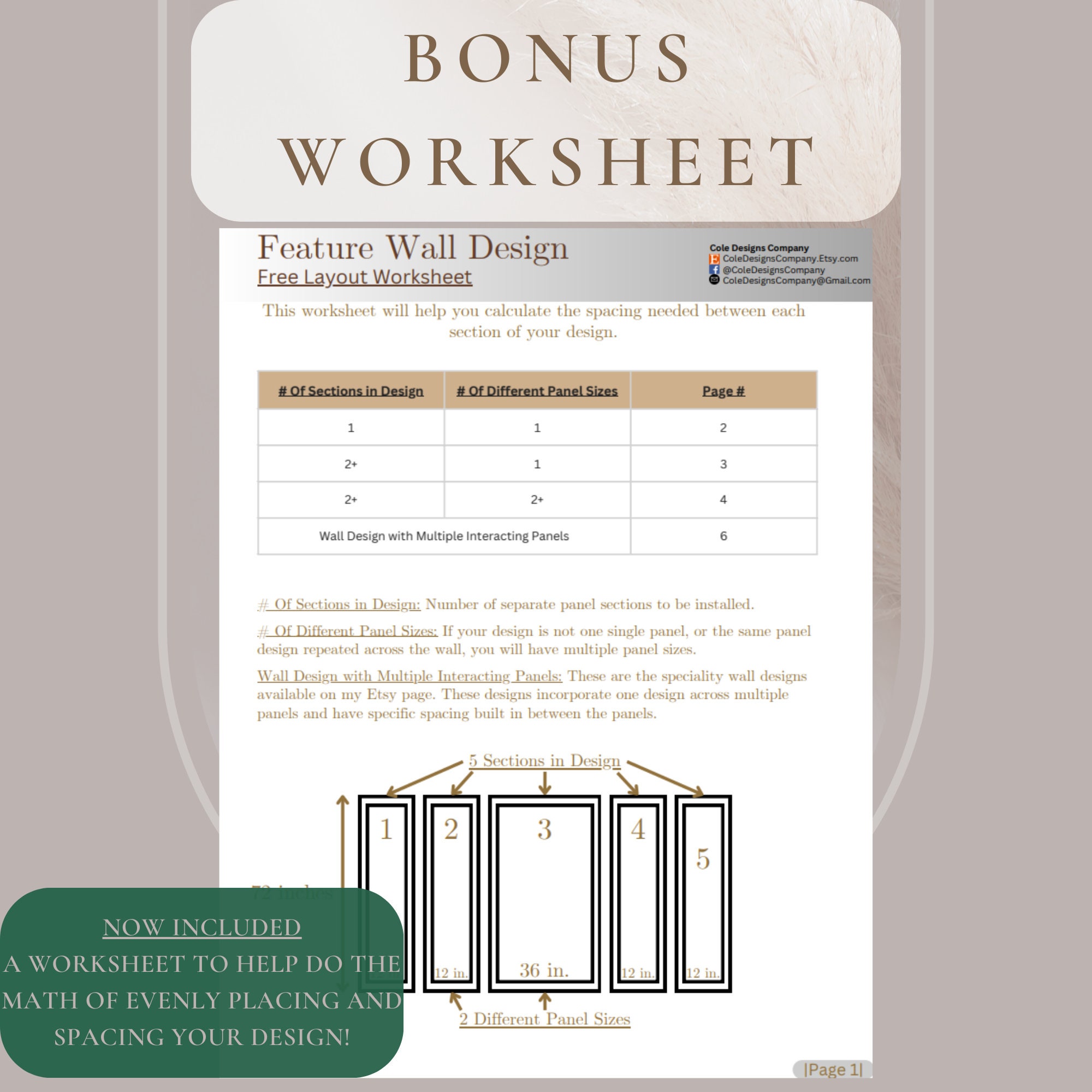 Feature Wall Art Deco Design Layout and Installation Guide *charlie ...