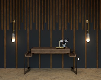 Accent Feature Wall Design and Installation Build Guide | Modern Slat Wall DIY Plans | 13 SIZES| Bespoke Wall | Printable Downloadable Guide