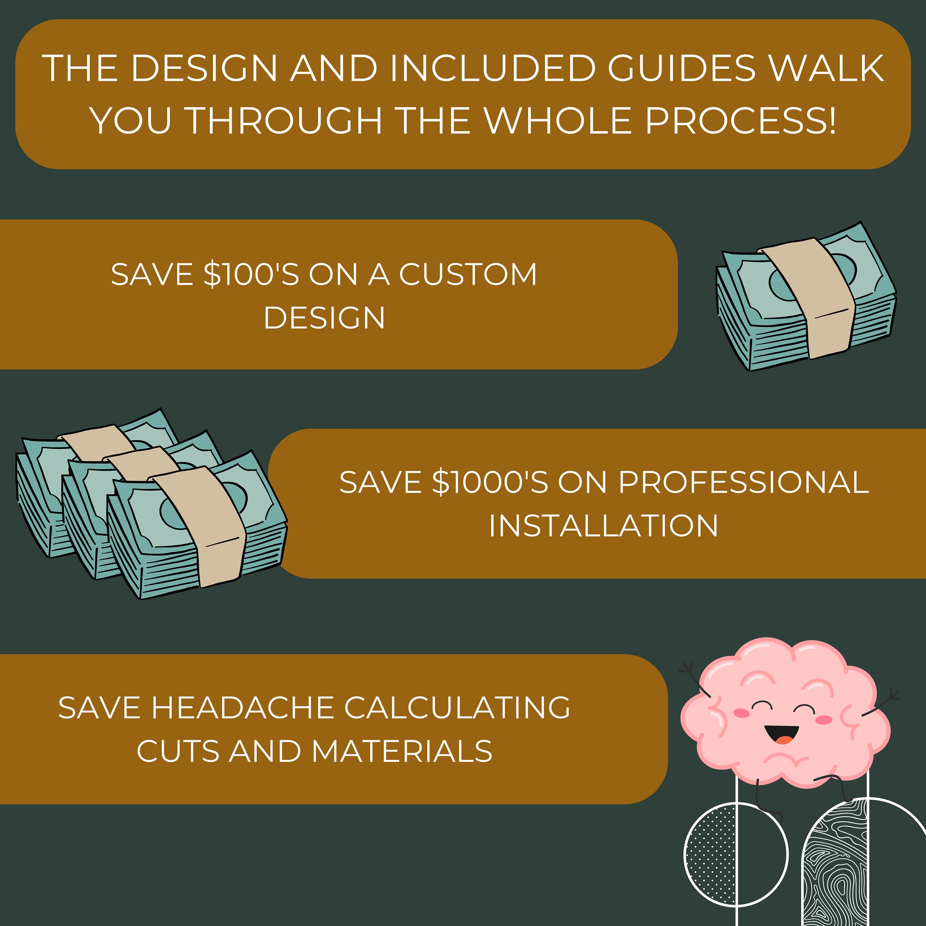 Accent Feature Wall Design and Installation Build Guide Modern Slat Wall DIY Plans 6 SIZES