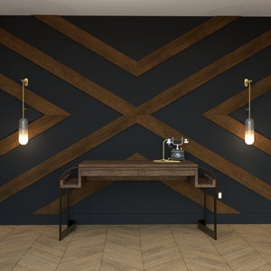 Accent Wall Moulding X Design and Installation Build Plan | 9 Sizes Included | Decorative Wall Design Layout Wood Wall Art | PDF Download