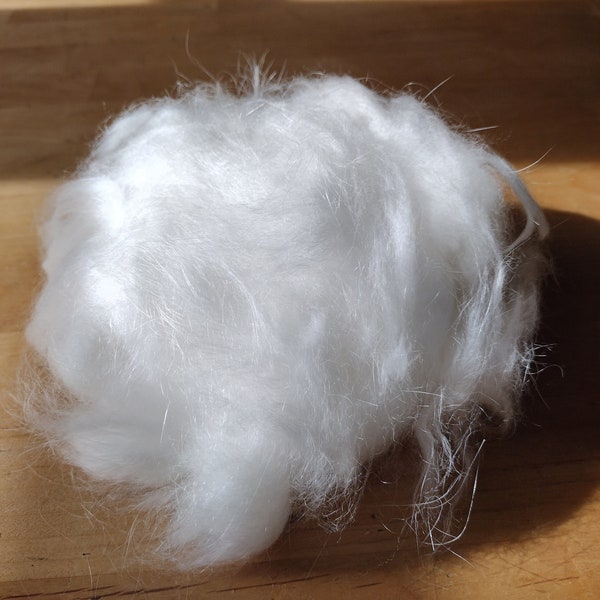 Raw Satin Angora Rabbit Wool